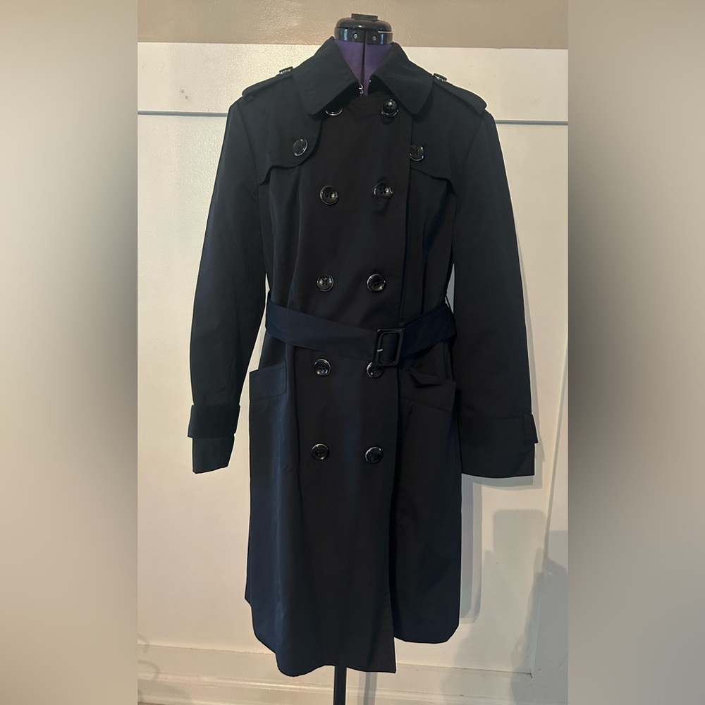 London Fog Classic Black Trench Coat